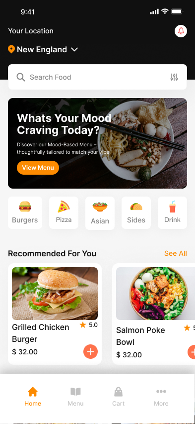 Food Delivery App UI